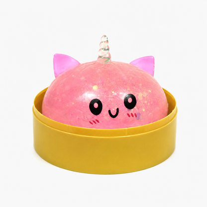 Mystery Squishy Toy with Mini Basket Assorted (Dumpling, Unicorn & Sugar Edition) - Sold per Piece (Random Selection)