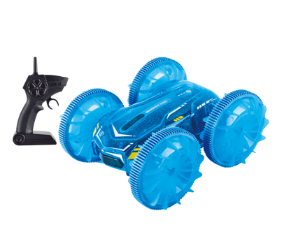 Kidzpro 2.4GHz RC Amphibious Stunt Car with Lights Assorted Colors