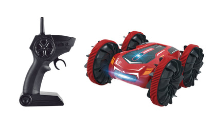 Kidzpro 2.4GHz RC Amphibious Stunt Car with Lights Assorted Colors
