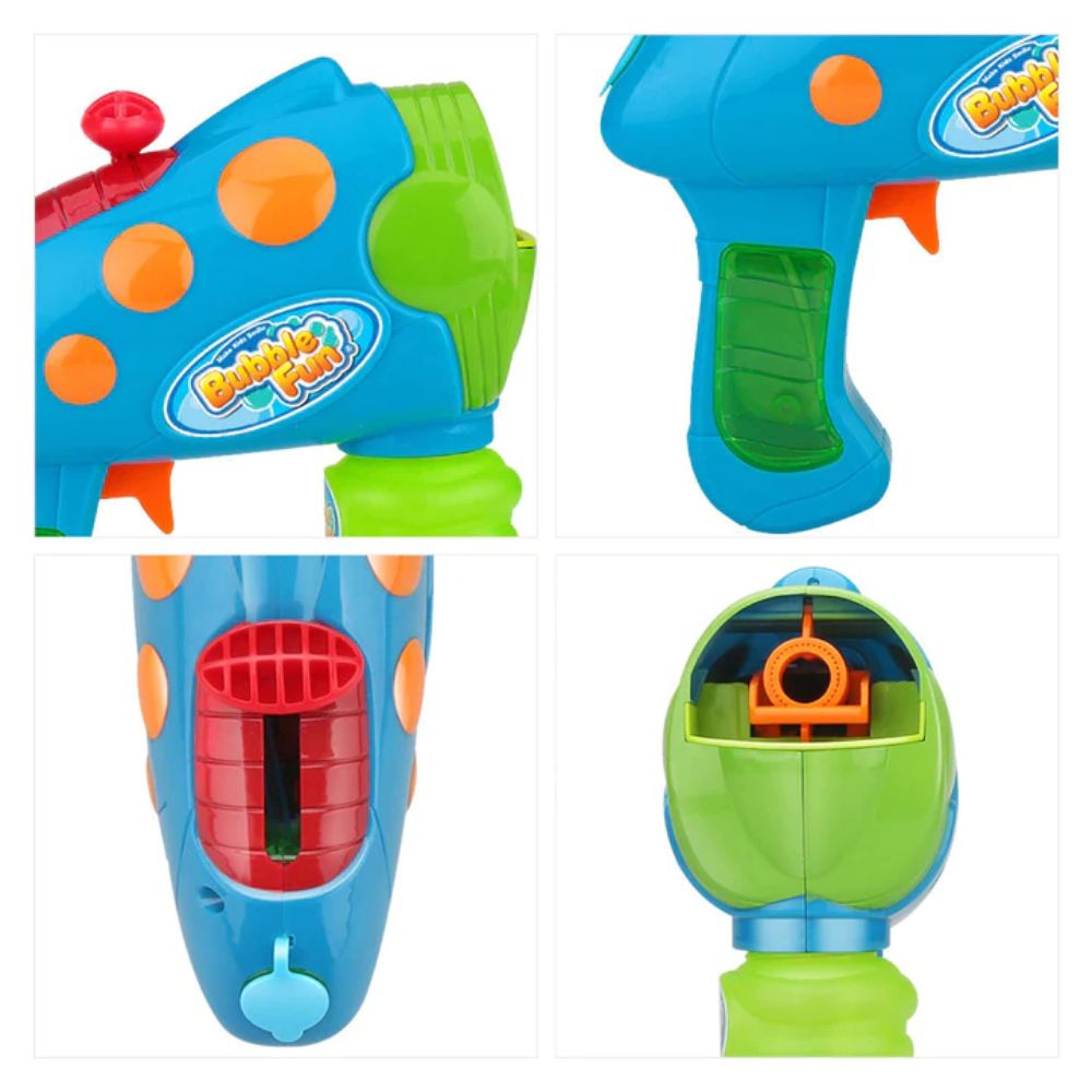Power Joy Bubble Fun 2-in-1 Water Squirter and Bubble Blaster for Kids