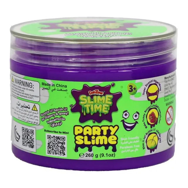 Slimetime Party Slime 260g Assorted - Sold per piece (Random Selection)
