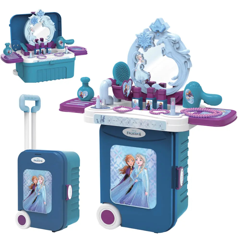 Frozen 2 Dressing Table Trolley Case 3-in-1 Playset