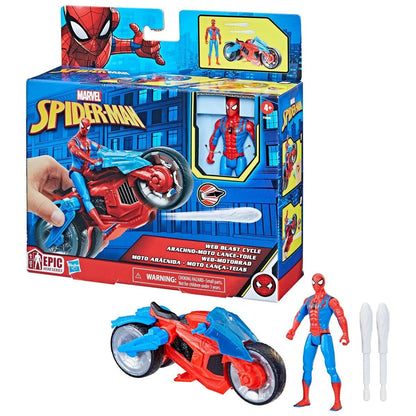 Marvel Spiderman Vehicle & Figure 4 Inch