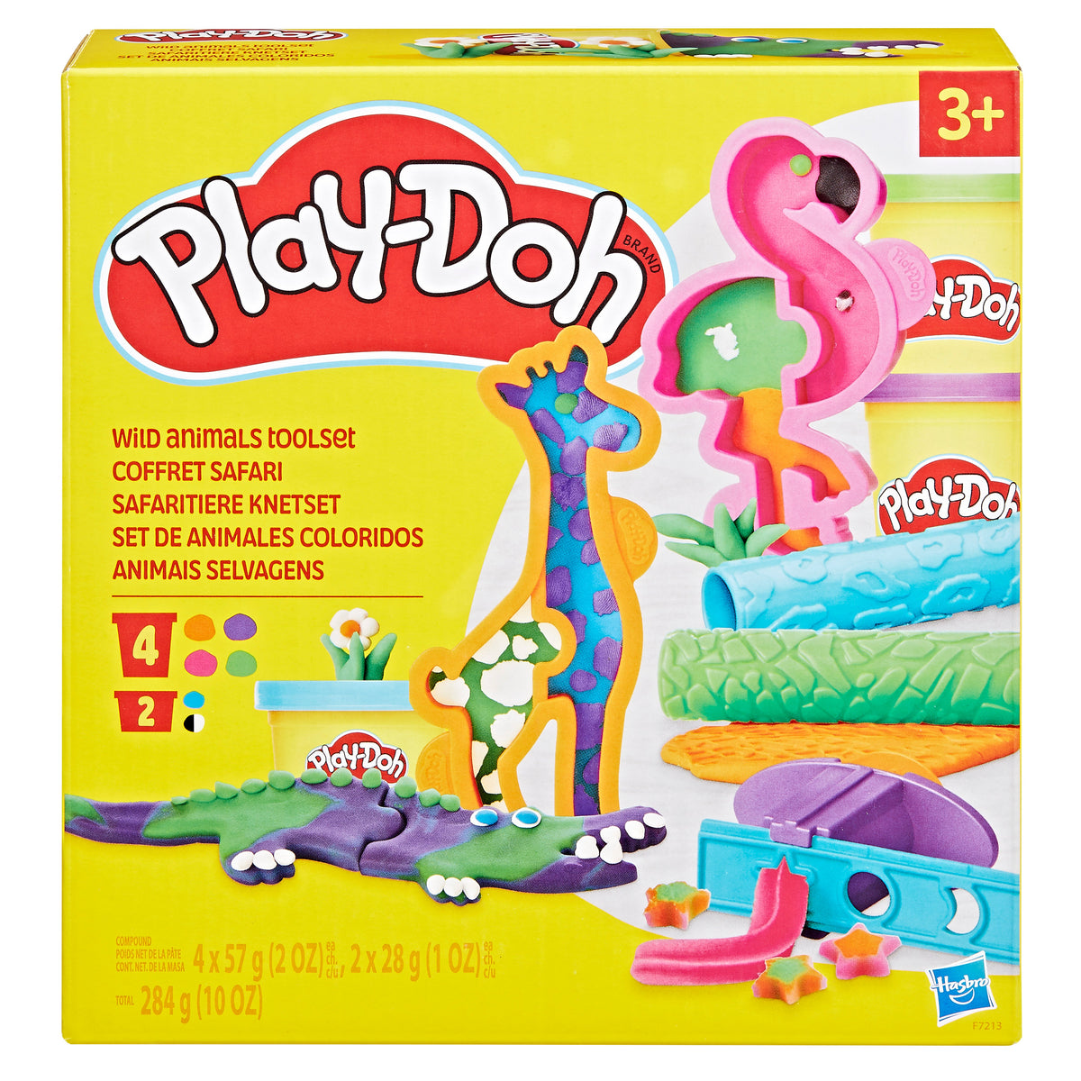 Play-Doh Wild Animals Toolset Dough Playset for Kids