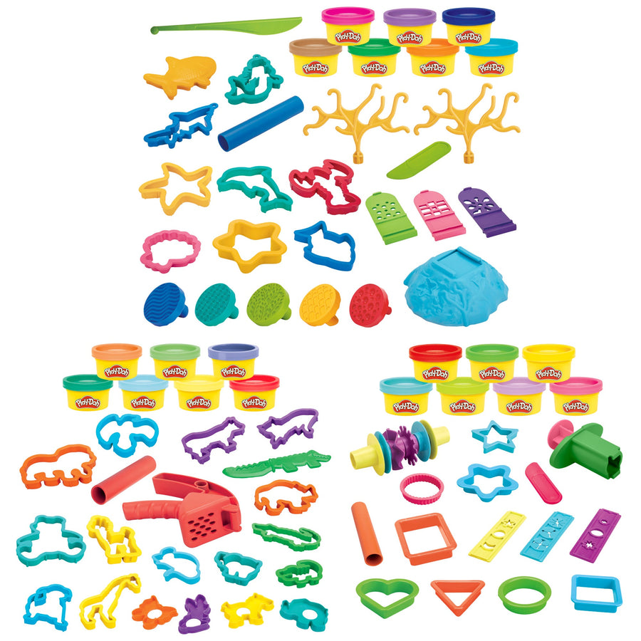 Play - Doh Creative Creations Modelling Dough Activity Set with 20 Tools and 7 Colours