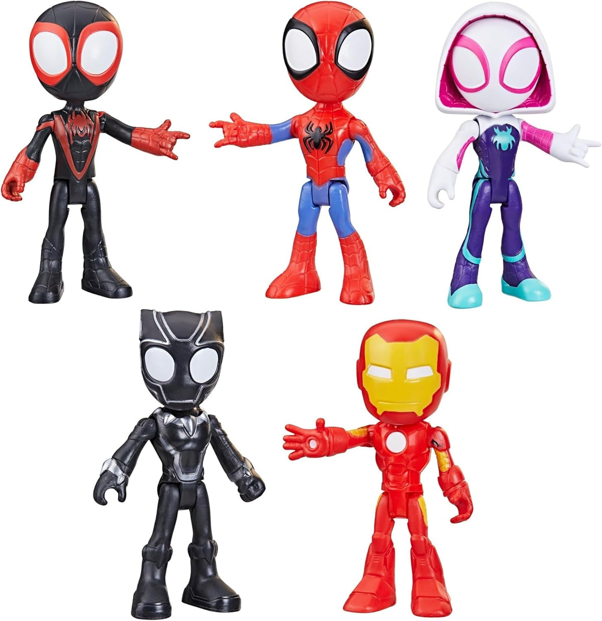 Spidey and His Amazing Friends Hero Collection 5-Pack Action Figures  10cm Marvel Superhero Toy Set for Kids