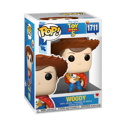 Funko Pop Disney Toy Story 5 Woody Collectible Figure for Kids & Toy Story Fans, Display Model Gift Idea