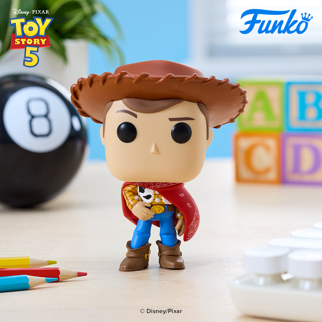 Funko Pop Disney Toy Story 5 Woody Collectible Figure for Kids & Toy Story Fans, Display Model Gift Idea