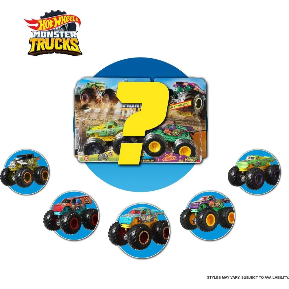 Hot Wheels Monster Trucks 1:64 Scale Demolition Doubles Assortment