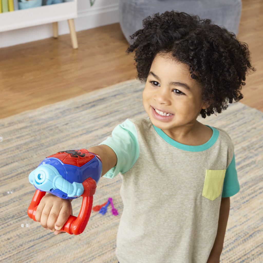 Marvel Spidey and His Amazing Friends Bubble Slinger Blaster for Kids