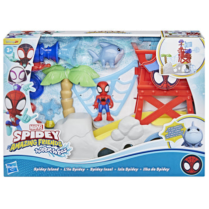 Marvel Spidey & His Amazing Friends Water-Webs Island Playset with Spidey Figure & Accessories