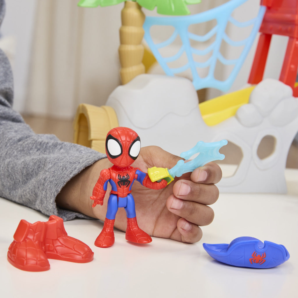 Marvel Spidey & His Amazing Friends Water-Webs Island Playset with Spidey Figure & Accessories