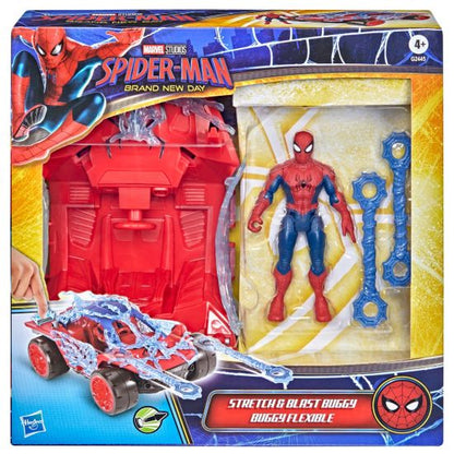 Marvel Spider-Man Stretch & Blast Buggy Flexible 4.5 Inch Action Figure Toys for Kids