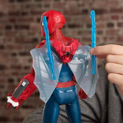 Marvel Titan Series Ultimate Web Gear Spider-Man 11.5-Inch Action Figure with 12 Accessories