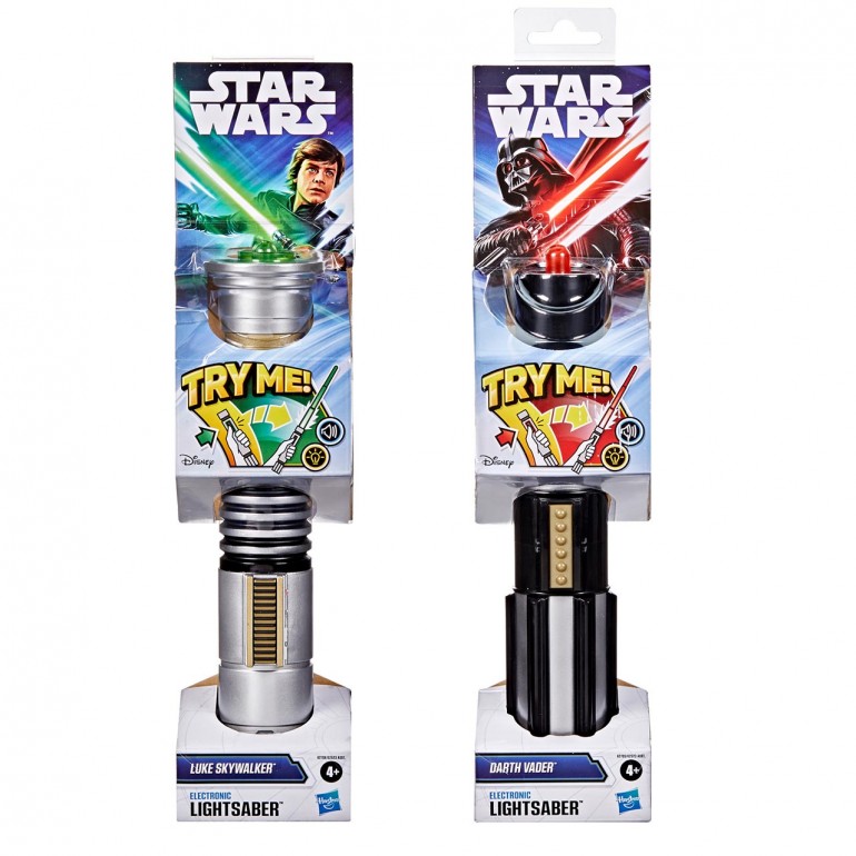Star Wars Electronic Lightsabers Light-Up Extendable with Sound Effects Battery-Operated Star Wars Roleplay Weapon - Assorted Colors