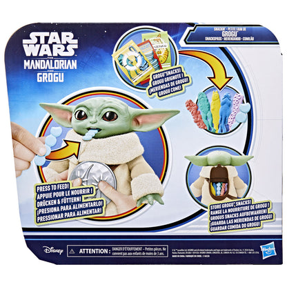 Star Wars Snackin' Grogu Action Figure 6.5-Inch Toy with 6 Pretend Snacks