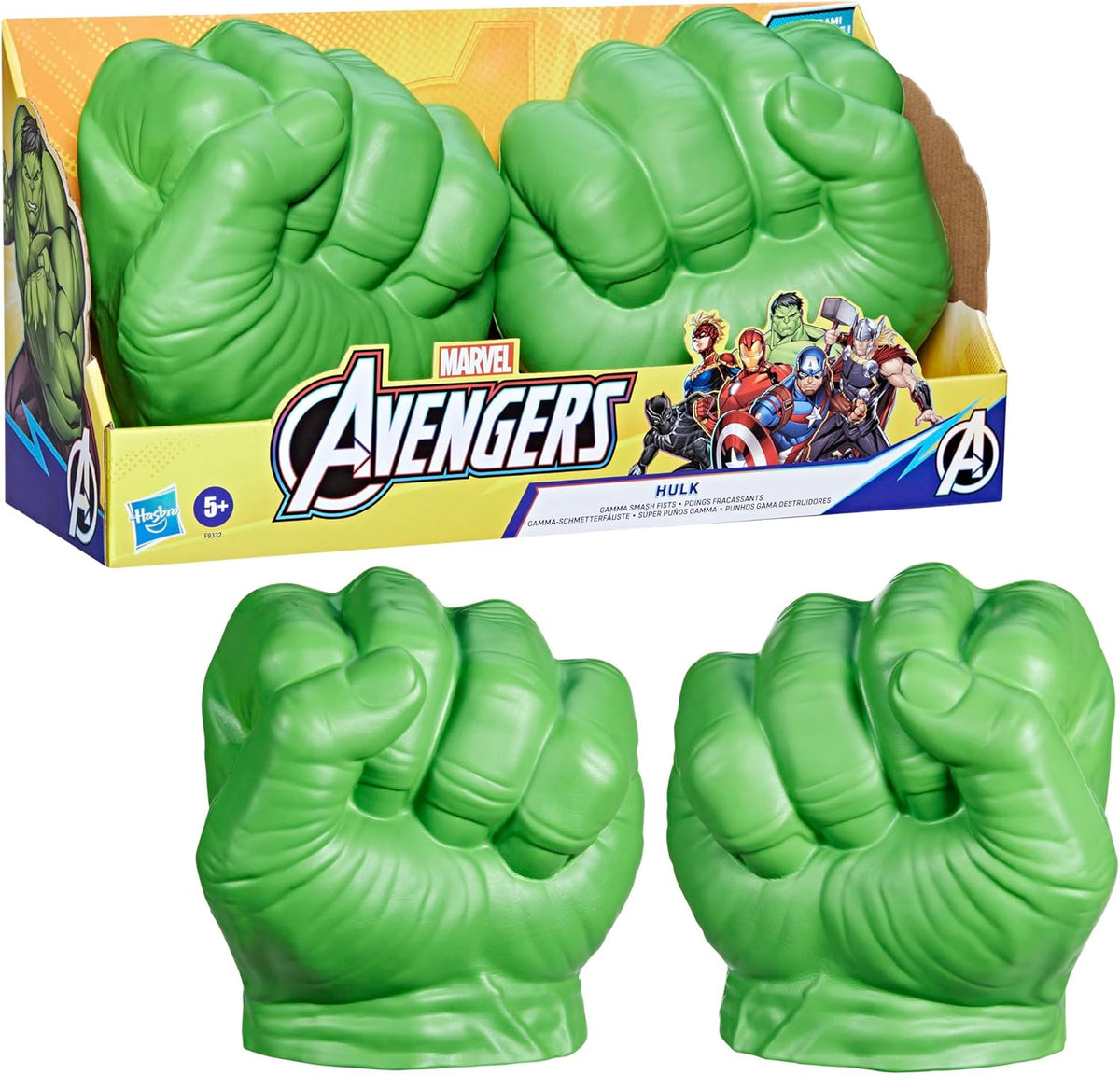 Marvel Hulk Gamma Smash Fists Roleplay Foam Toy Set for Kids