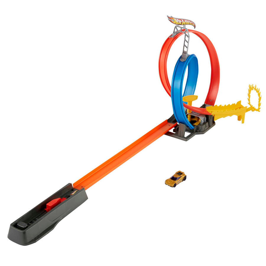 Hot Wheels Power Loops Action Energy Track Set with Launcher Playsets