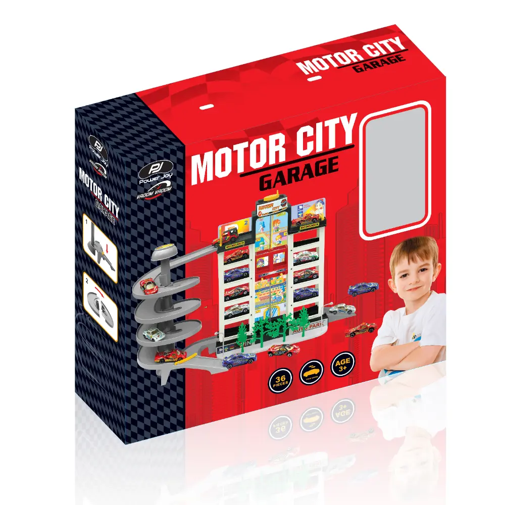 Power Joy Vroom Vroom Motor City 4 Floor Garage Playset