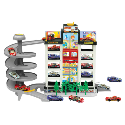 Power Joy Vroom Vroom Motor City 4 Floor Garage Playset