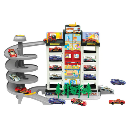 Power Joy Vroom Vroom Motor City 4 Floor Garage Playset