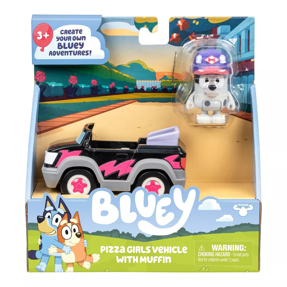Bluey Basic Vehicle Pizza Girls & Muffin