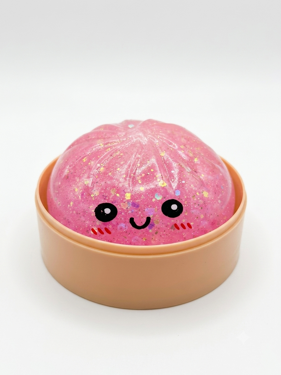 Squeezy Dumplings Glitter Squishy Sensory Fidget Toy for Kids - Sold per piece