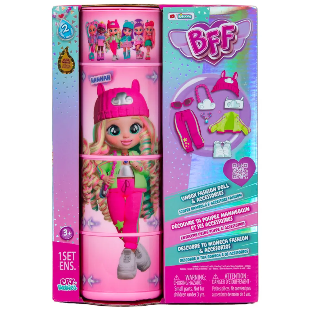 Cry Babies BFF Doll Hanna 8 Inch