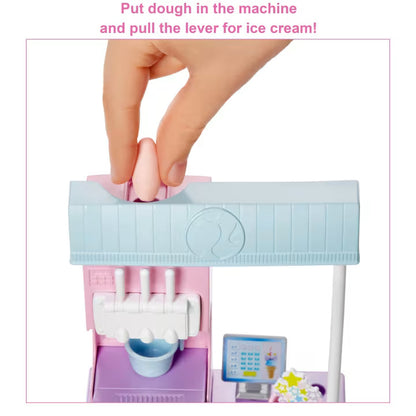 Barbie Ice Cream Shop Playset with Fashion Doll & Accessories