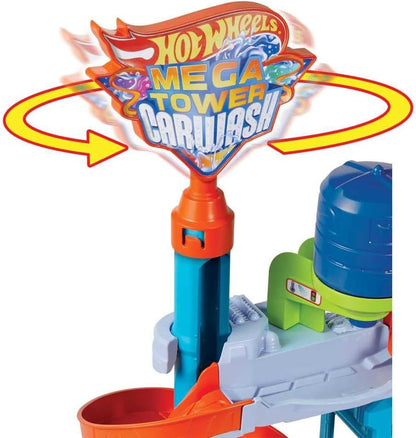 Hot Wheels Color Shifters Mega Tower Car Wash Playset