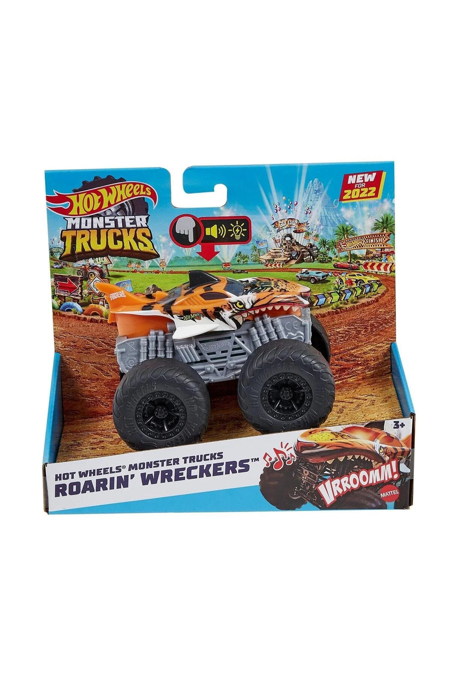 Hot Wheels Monster Trucks Light & Sound Hero 1:43 Scale Assorted Design