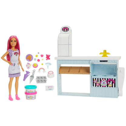 Barbie Petite Bakery Playset with Fashion Doll & Baking Accessories