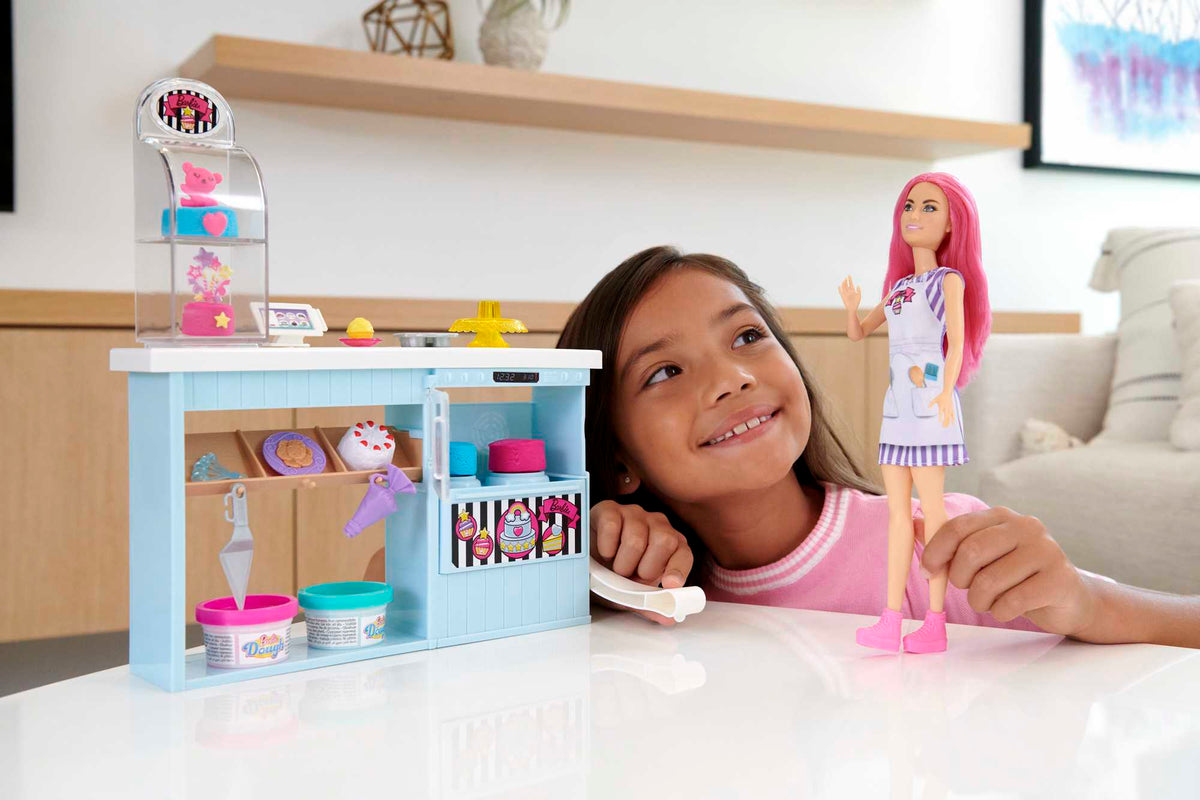 Barbie Petite Bakery Playset with Fashion Doll & Baking Accessories