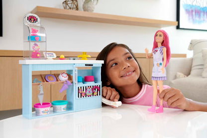 Barbie Petite Bakery Playset with Fashion Doll & Baking Accessories