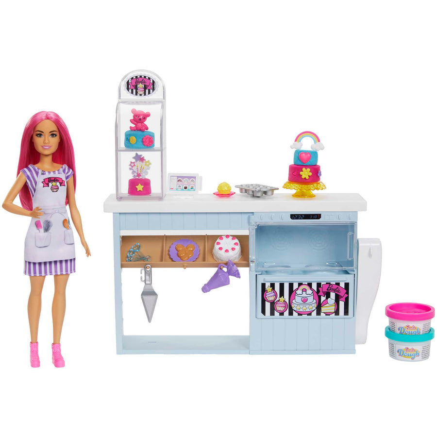 Barbie Petite Bakery Playset with Fashion Doll & Baking Accessories