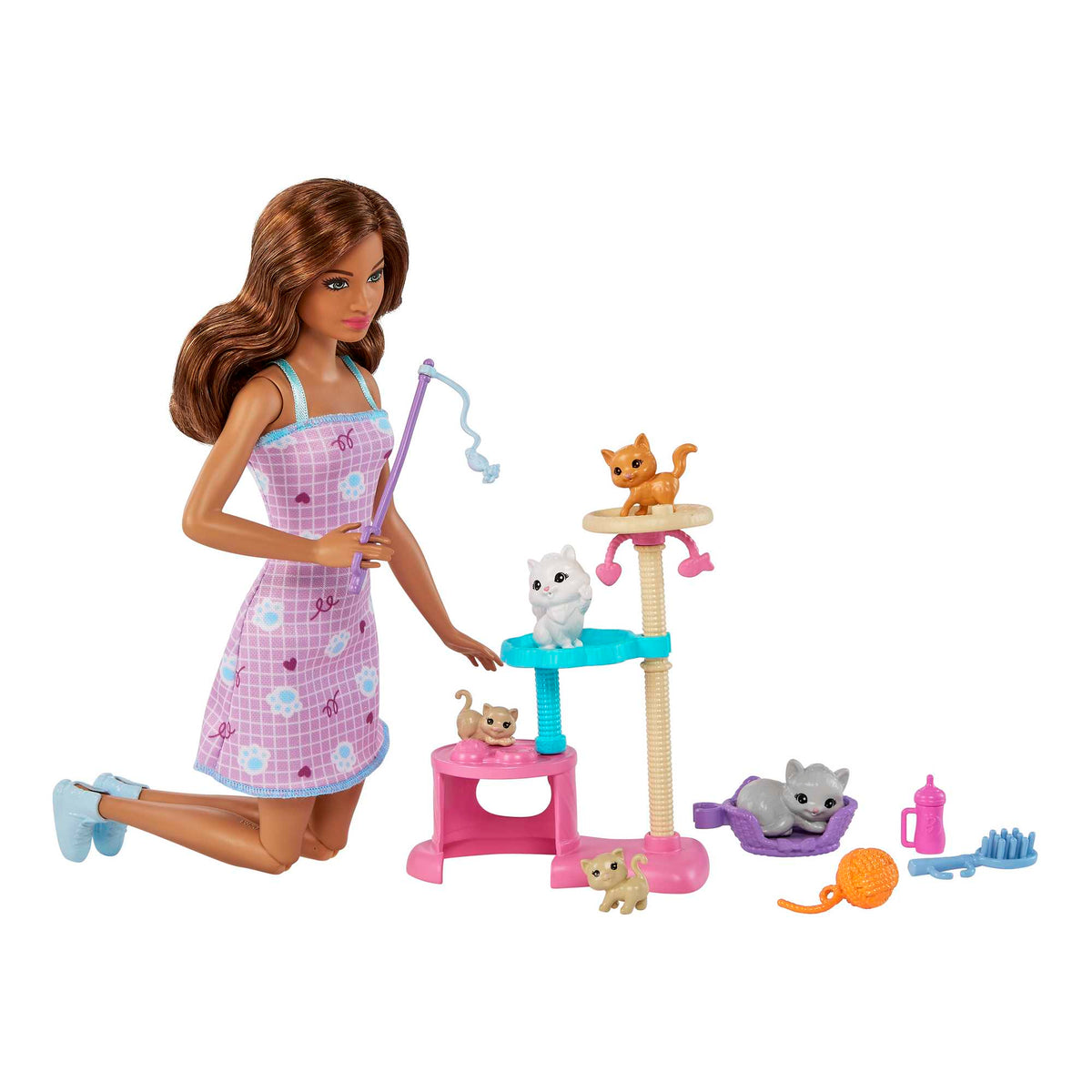 Barbie Kitty Condo Playset with Fashion Doll, Cat Figures & Accessories