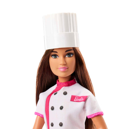 Barbie Career Pastry Chef Fashion Doll with Kitchen Accessories