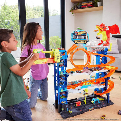 Hot Wheels Ultimate Garage Multi-Level Track Playset with 2 Cars