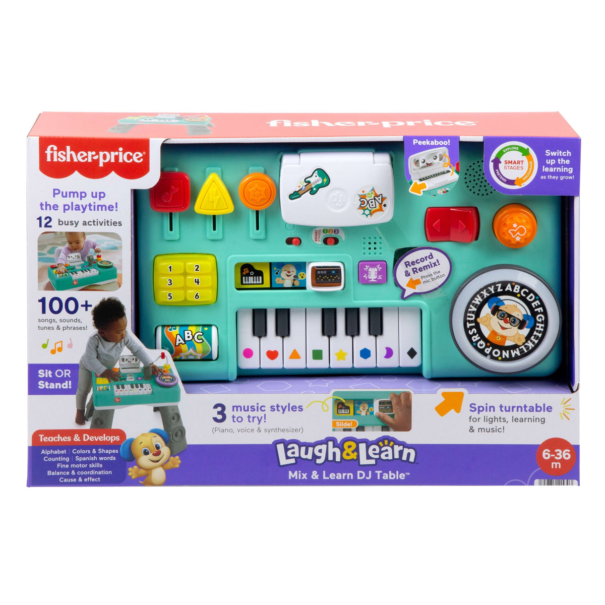 Fisher-Price Laugh & Learn Mix & Learn DJ Table Battery Operated