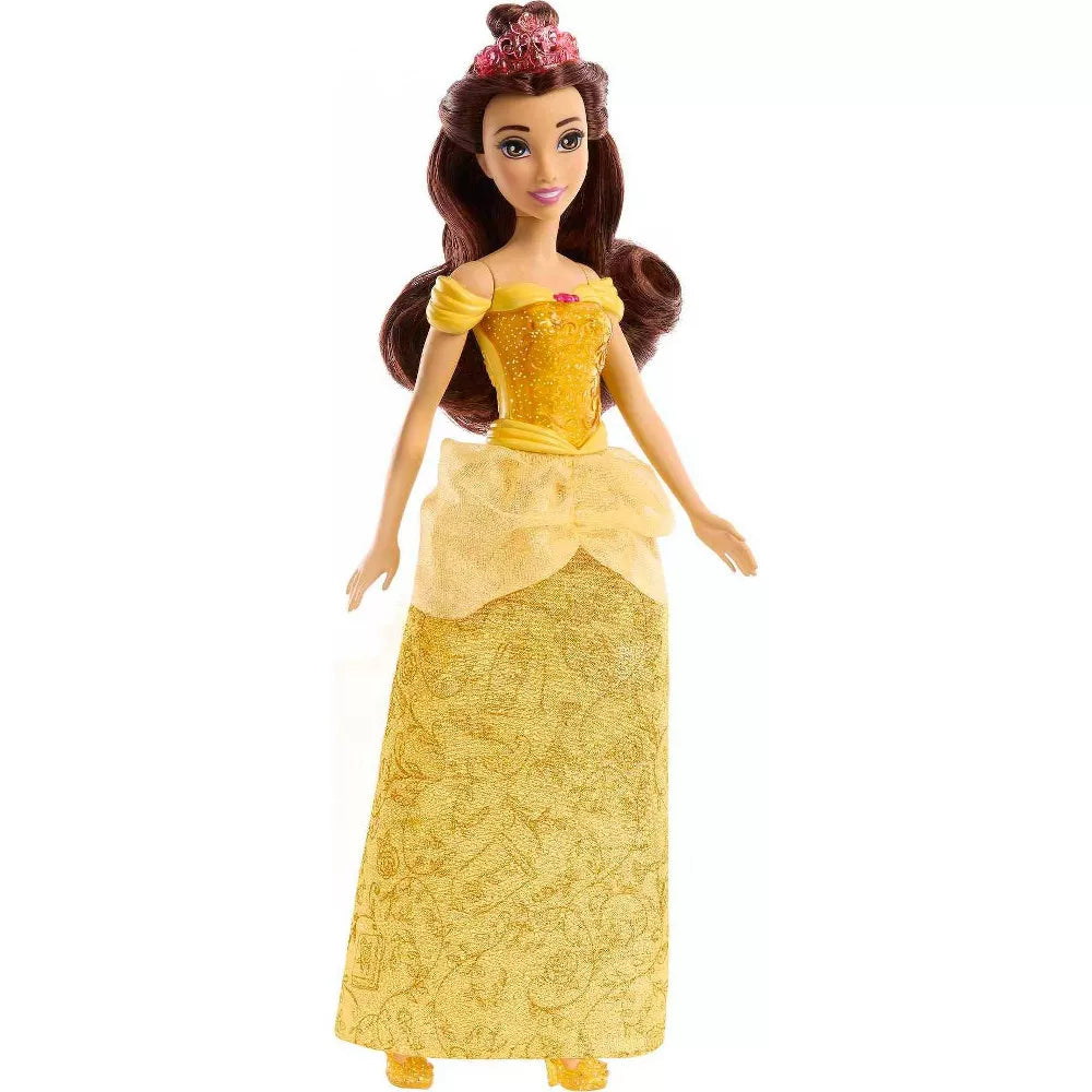 Disney Princess Belle Fashion Doll with Sparkling Dress, Tiara & Shoes