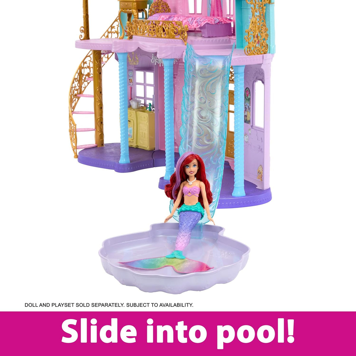 Disney Princess Magical Adventures Castle Dollhouse Playset 122cm