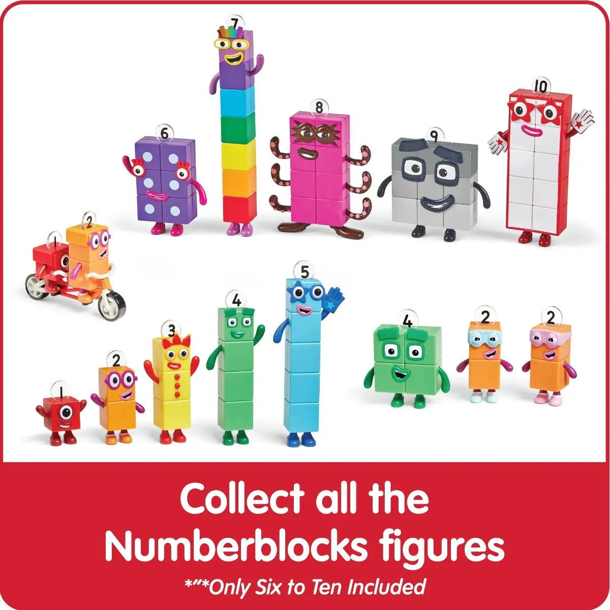 Learning Resources Numberblocks Friends Six to Ten - Educational & Imaginative Play Figures