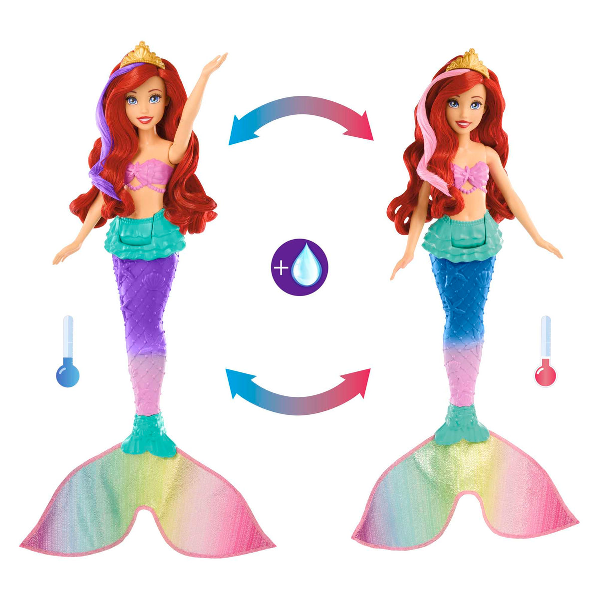 Disney Princess The Little Mermaid Swim & Splash Ariel Fashion Doll