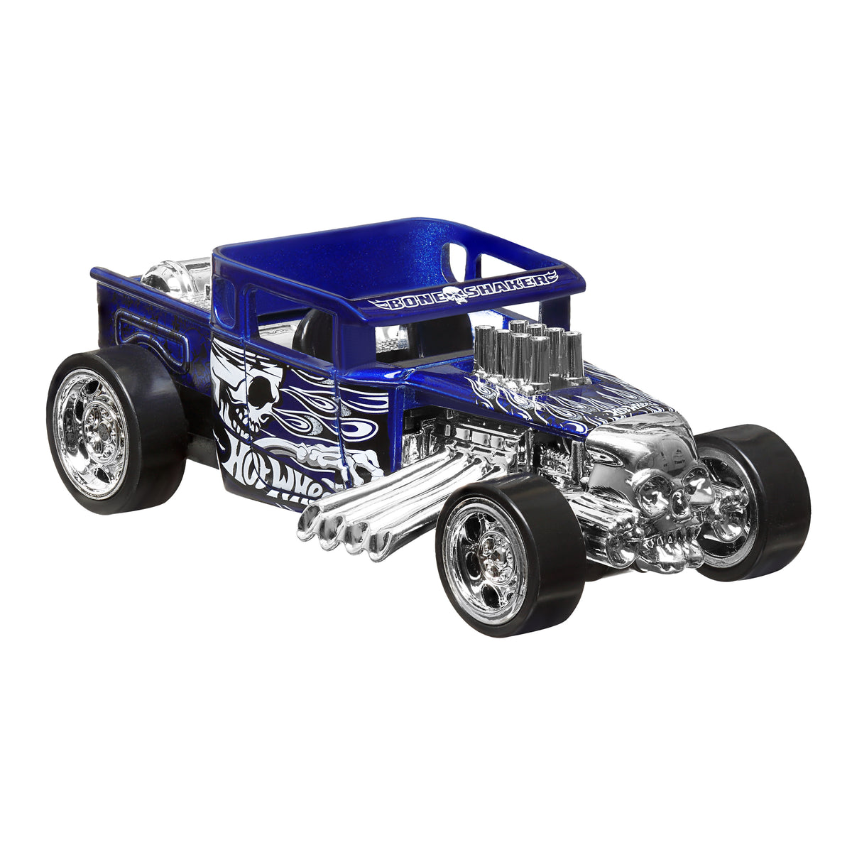 Hot Wheels Pull-Back Speeders Bone Shaker Die-Cast Vehicle Toy for Kids
