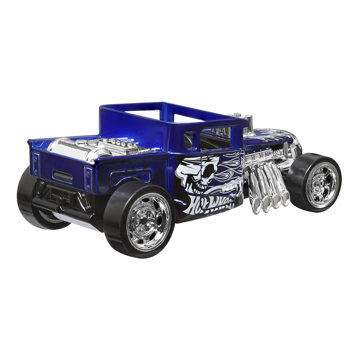 Hot Wheels Pull-Back Speeders Bone Shaker Die-Cast Vehicle Toy for Kids