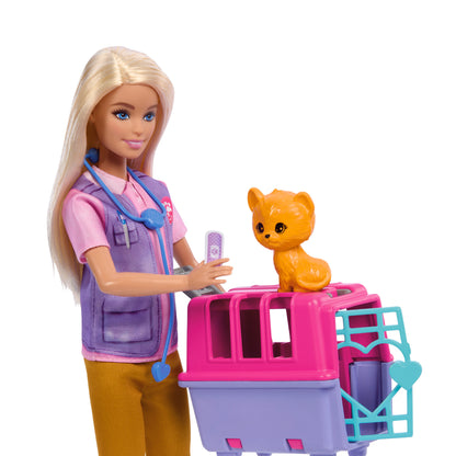 Barbie Animal Rescue & Release Doll Playset with Animals & Accessories