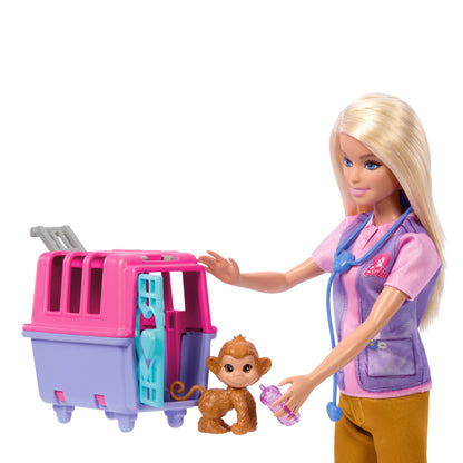 Barbie Animal Rescue & Release Doll Playset with Animals & Accessories