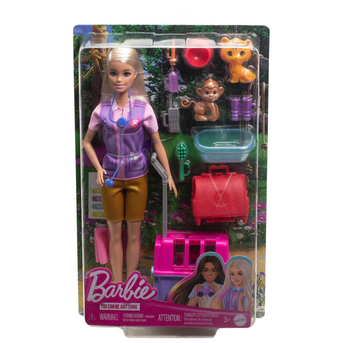 Barbie Animal Rescue & Release Doll Playset with Animals & Accessories