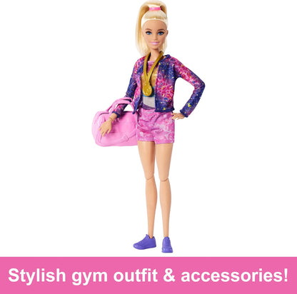 Barbie Gymnastic Doll Playset with Accessories