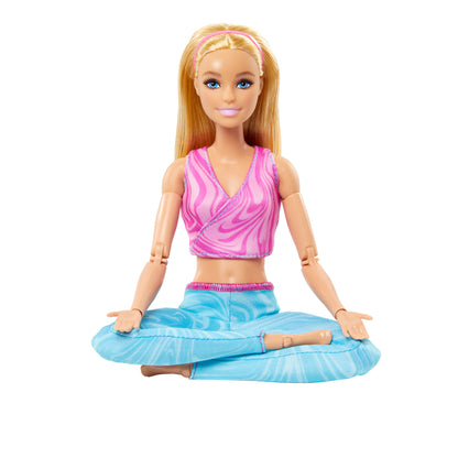 Barbie Made to Move Blonde Fashion Doll, Sports Top & Yoga Pants with 22 Bendable Joints